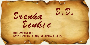 Drenka Denkić vizit kartica